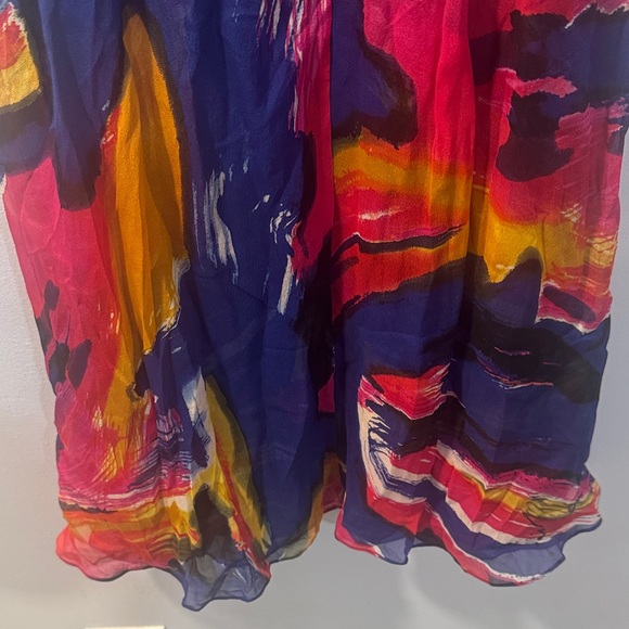 Diane Von Furstenberg Colorful Backless Dress Size 6 - Picture 7 of 10